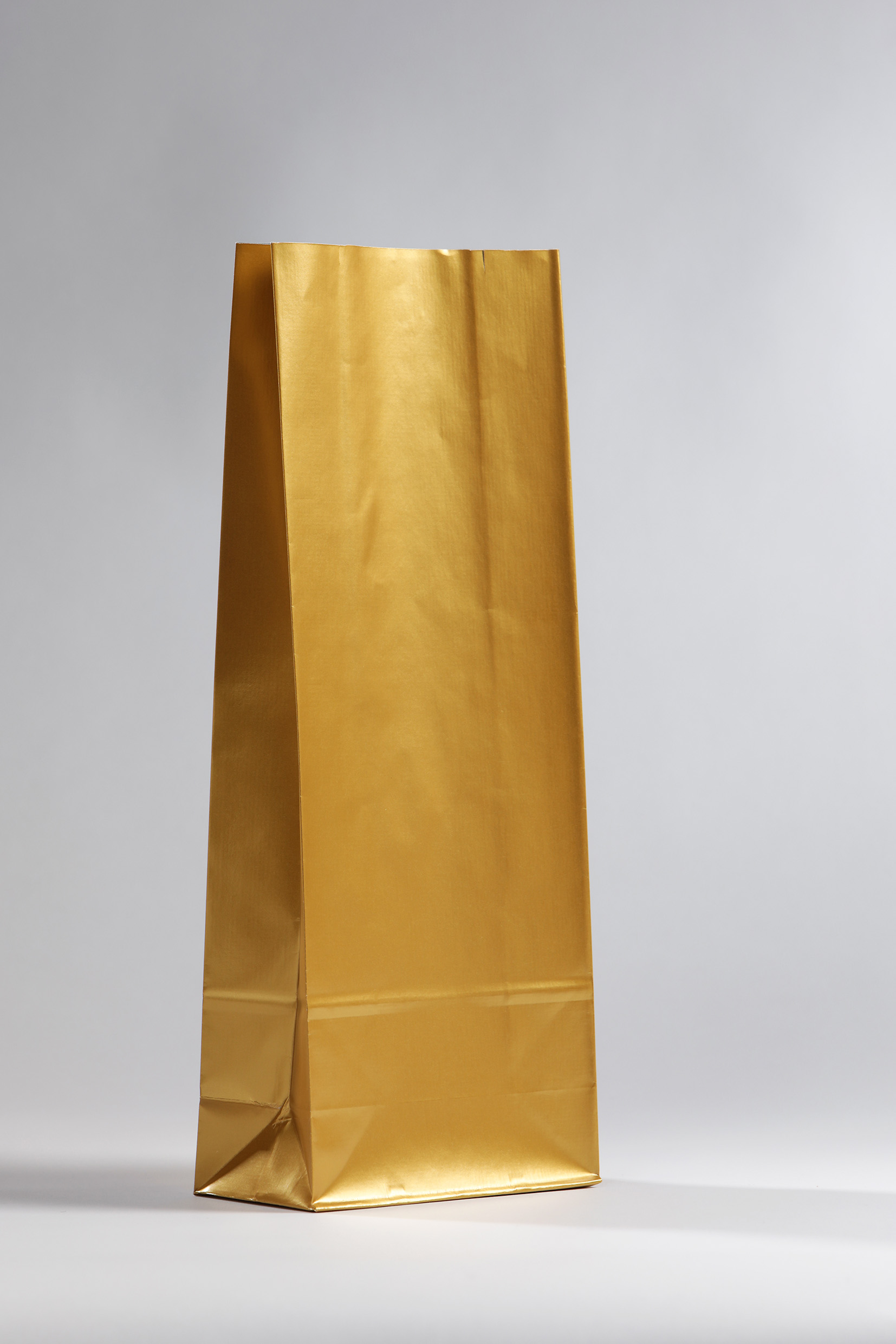 Gold coloured paper bags