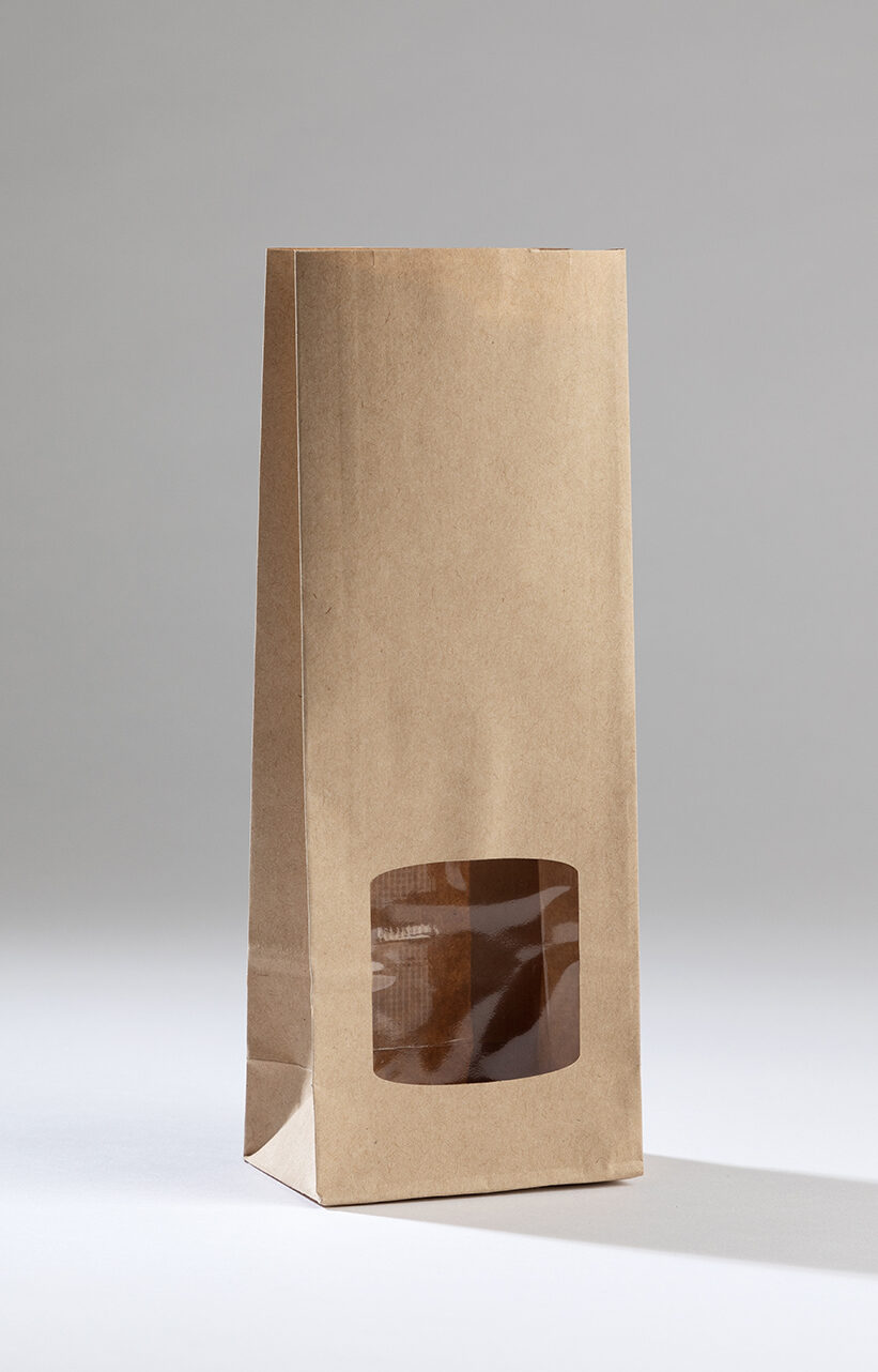 Extra greaseproof brown window bags